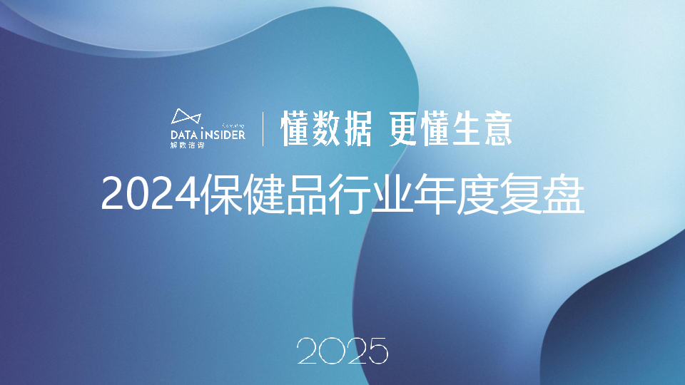 保健品行业2024年度复盘